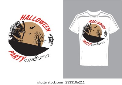 Halloween T-Shirt Design and Vector