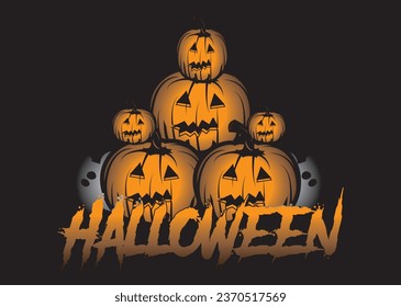 Halloween t-shirt design. Halloween t-shirt vector