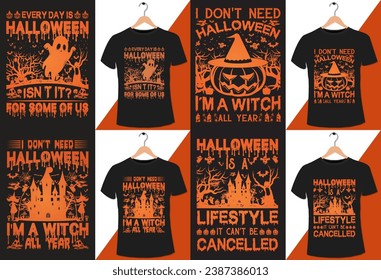 Diseño y vector de camisetas de Halloween.