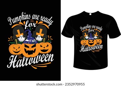 HALLOWEEN T-SHIRT DESIGN VECTOR ART,PUMPKIN,GHOAST,WING.