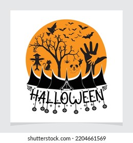 Halloween-T-Shirt-Design-Vektordatei