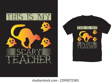 Halloween T-shirt design and vector file