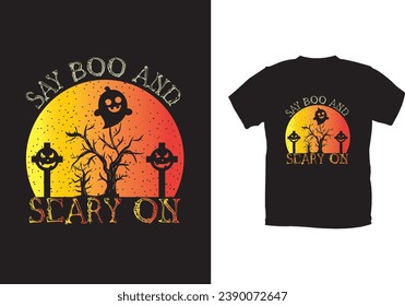 Halloween T-shirt design and vector file