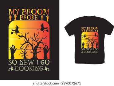 Halloween T-shirt design and vector file