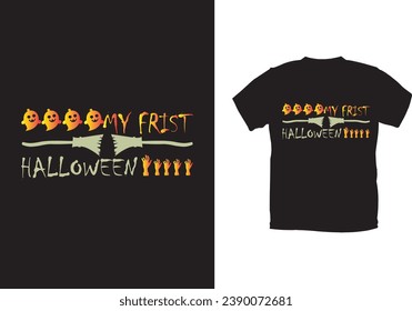 Halloween T-shirt design and vector file