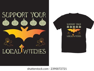 Halloween T-shirt design and vector file