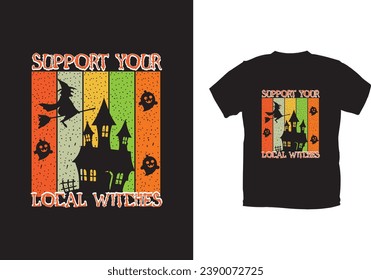 Halloween T-shirt design and vector file