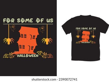 Halloween-T-Shirt-Design und Vektordatei