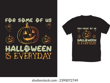Diseño de camisetas de Halloween y archivo vectorial