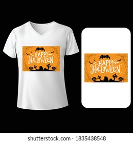 Halloween T-Shirt Design. Halloween Vector Graphic. Halloween T-Shirt illustration Design.