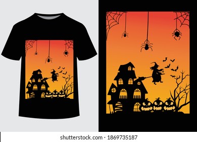 Halloween T-Shirt Design. Halloween Vector Graphic. Halloween T-Shirt illustration. Horns head devil t-shirt design. Beautiful and eye catching halloween vector