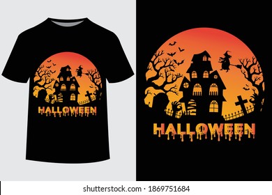Halloween T-Shirt Design. Halloween Vector Graphic. Halloween T-Shirt illustration. Horns head devil t-shirt design. Beautiful and eye catching halloween vector