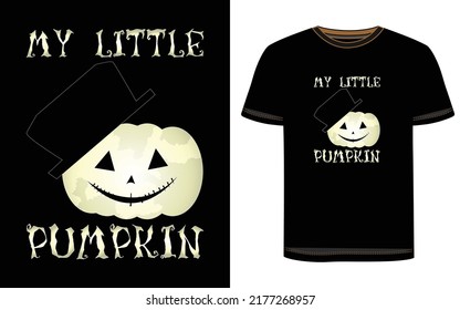 Halloween T-Shirt Design. Halloween-Vektorgrafik. Halloween T-Shirt Illustration.  Schöne und augenblickliche Halloween-Vektorgrafik