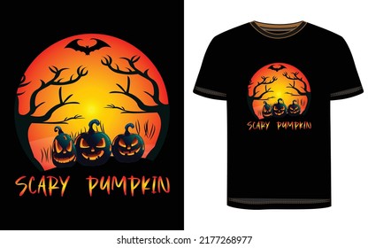 Halloween T-Shirt Design. Halloween Vector Graphic. Halloween T-Shirt illustration.  Beautiful and eye catching Halloween vector