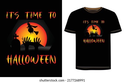 Halloween T-Shirt Design. Halloween Vector Graphic. Halloween T-Shirt illustration.  Beautiful and eye catching Halloween vector