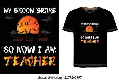 Halloween T-Shirt Design. Halloween Vector Graphic. Halloween T-Shirt illustration.  Beautiful and eye catching Halloween vector