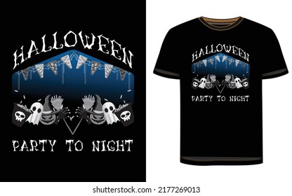 Halloween T-Shirt Design. Halloween Vector Graphic. Halloween T-Shirt illustration.  Beautiful and eye catching Halloween vector
