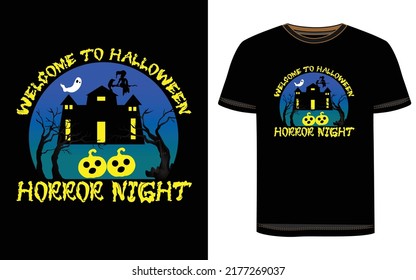 Halloween T-Shirt Design. Halloween Vector Graphic. Halloween T-Shirt illustration.  Beautiful and eye catching Halloween vector