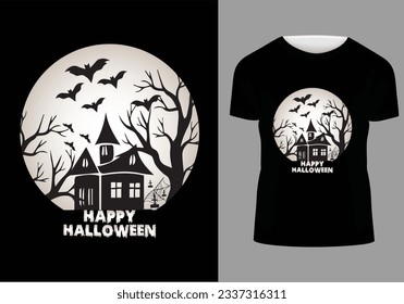 Halloween T-Shirt Design, Vector Graphic, illustration.