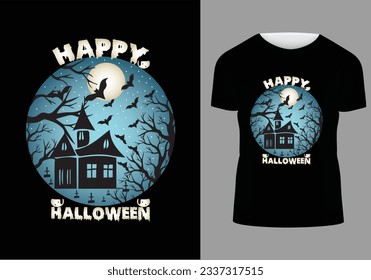 Halloween T-Shirt Design, Vector Graphic and Illustration