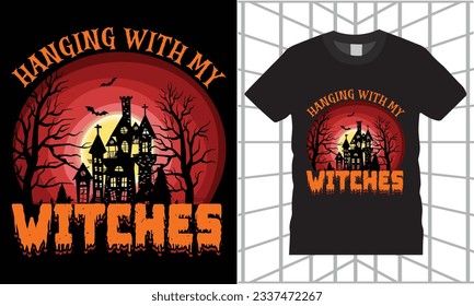 Halloween T-Shirt Design vector Graphic template.Halloween t-shirt illustration. Horns head devil t shirt design.Beautiful and eye catching vector. Halloween party costume with print-ready File.