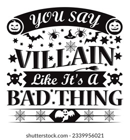 Halloween T-shirt Design Vector Graphic.

