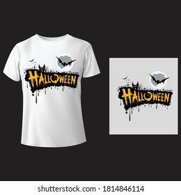 Halloween T-Shirt Design Vector Illustration