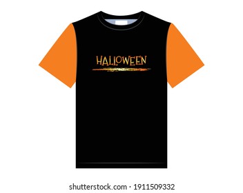 Halloween t-shirt design, vector illustration