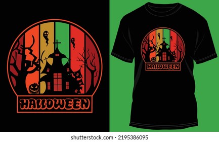 Halloween T-shirt Design Vector Illustration