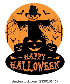 Halloween T-Shirt Design With Vector And Illustration