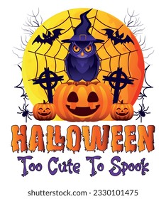 Halloween T-Shirt Design With Vector And Illustration