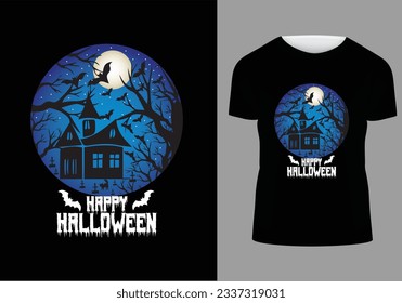 Halloween T-Shirt Design Vector  Illustration