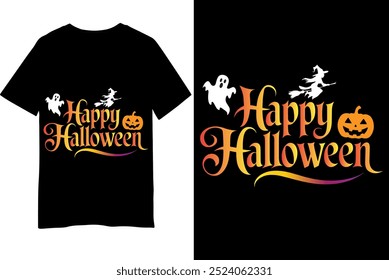 Ilustração do vetor do projeto da T-shirt do Halloween 