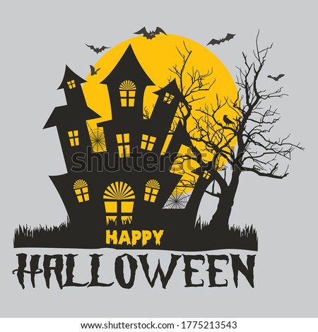 Halloween t-shirt design vector illustration art. Hapy Halloween.