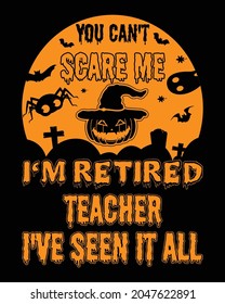 Halloween t-shirt design vector| vector t shirt design| Halloween craft elements for holiday