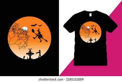 Halloween t-shirt design Vector. T shirt, Pumpkin, Spider, Halloween T shirt, Halloween T-shirt,