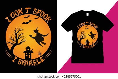 Halloween t-shirt design Vector. T shirt, Pumpkin, Spider, Halloween T shirt, Halloween T-shirt,