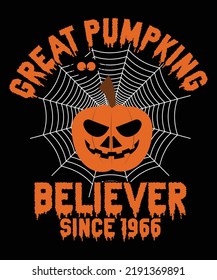 Halloween-T-Shirt-Design, Vektorvorlage 