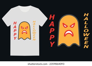 Halloween t-shirt design vector template.