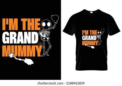 Vector de diseño de camisetas de Halloween y plantilla de tipografía 