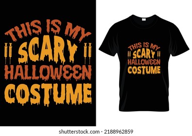 Halloween t-shirt design vector and typography templet 