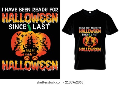 Halloween t-shirt design vector and typography templet 