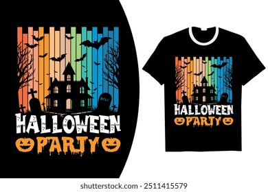 Halloween T-Shirt Design vintage halloween