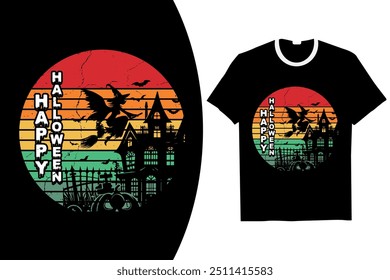 Halloween T-Shirt Design vintage halloween