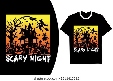 Halloween T-Shirt Design vintage halloween