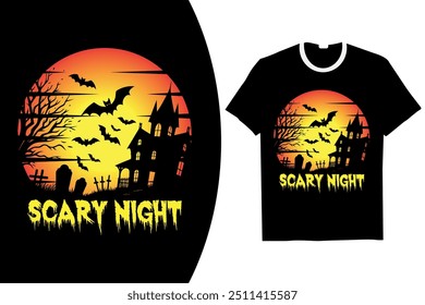 Halloween T-Shirt Design vintage halloween