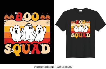 Halloween T-Shirt Design, vintage Halloween T-Shirt illustration,Eye catching Halloween vector,Trendy Happy Halloween t-shirt design template, Easy to print for man, women, children, print, tee, shirt