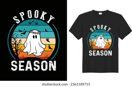 Halloween T-Shirt Design, vintage Halloween T-Shirt illustration,Eye catching Halloween vector,Trendy Happy Halloween t-shirt design template, Easy to print for man, women, children, print, tee, shirt