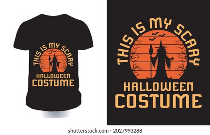 Halloween T-shirt Design For Your Business. Happy Halloween