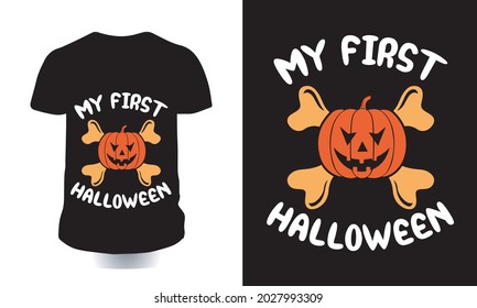 Halloween T-shirt Design For Your Business. Happy Halloween